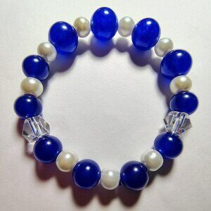 Navy Blue Stretch Bracelet